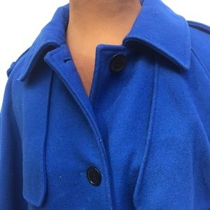 Calvin Klein Royal Blue Size 12 wool peacoat